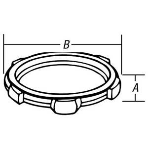 2" Thomas & Betts Corporation LS-106 Rigid/IMC Locknut
