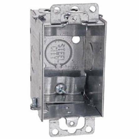 12.5 Cu Inch, 4-Knockout, Thomas & Betts Corporation LXWOW-25 Switch Box, 1-Gang