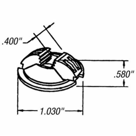 1/2" Thomas & Betts Corporation NC-501SC Hit Lock® Non-Metallic Sheathed Cable Connector