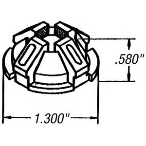 1" Thomas & Betts Corporation NC-502SC Hit Lock® Non-Metallic Sheathed Cable Connector