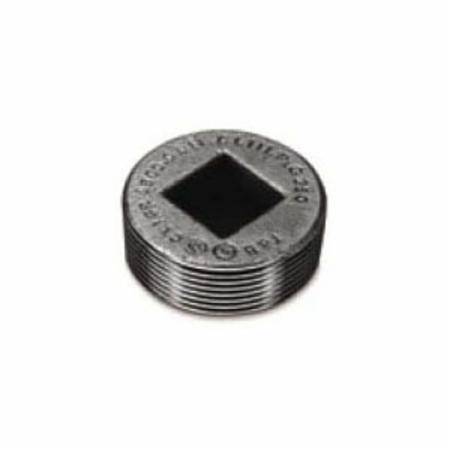T&B® PLG1-TB Explosionproof Dust-Ignition Proof Recessed Plug With Flush Head, 1/2 in, For Use With Rigid/IMC Conduits, Iron, Zinc Plated