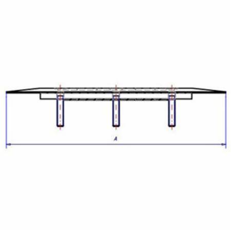 Steel City® P-60-CACP 1-Piece Carpet Plate, 5-3/4 in Dia, Brass