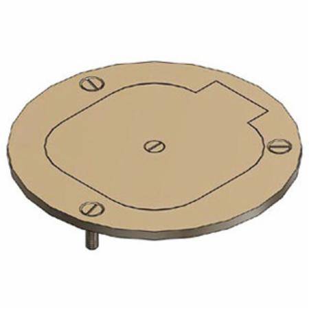 Steel City® P-60-DR Cover Plate, 4 in Dia, Brass
