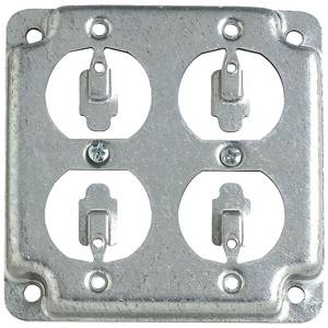4", Thomas & Betts Corporation RS-8 Square Box Surface Cover, Raised