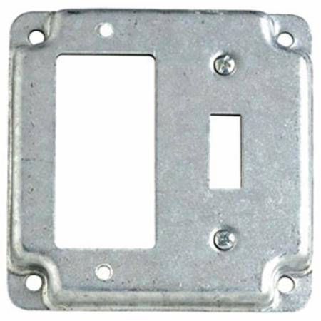 4", Thomas & Betts Corporation RS-18-CC Square Box Surface Cover, Raised