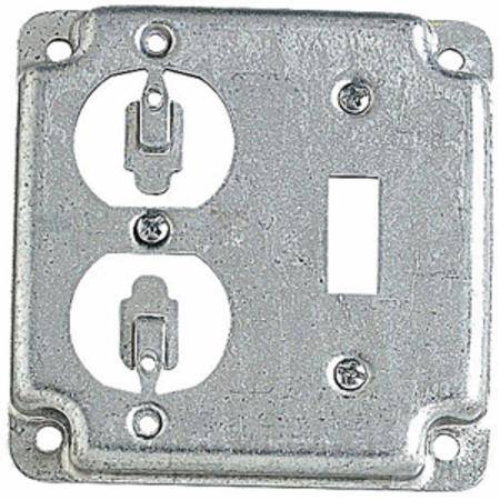4", Thomas & Betts Corporation RS-2 Square Box Surface Cover, Raised