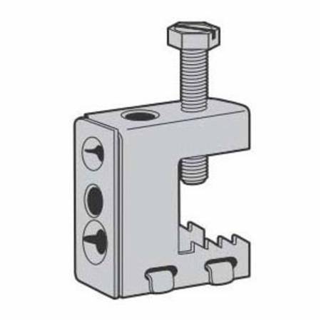 1/2" Jaw, 1/4"-20 TPI or #10-24 TPI, 100 Lb Load Rated, Thomas & Betts Corporation SSF-BBC Beam Clamp