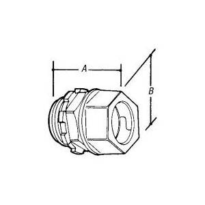 1" Thomas & Betts Corporation TC-213-SC EMT Connector