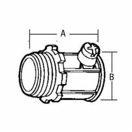 1/2" Thomas & Betts Corporation TC-221-SC EMT Connector