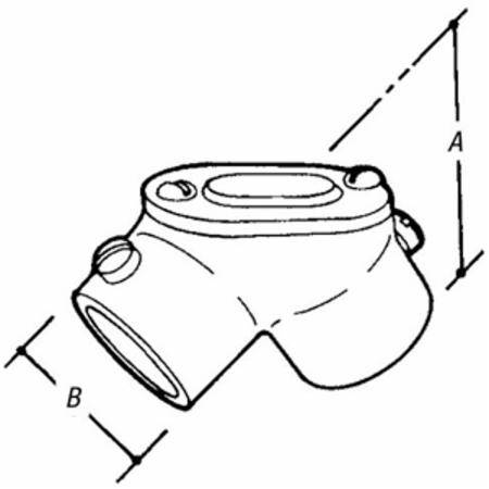 1/2" Thomas & Betts Corporation TL-201 EMT Pull Elbow