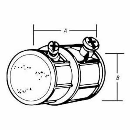 3/4" Thomas & Betts Corporation TX222 EMT Combination Coupling