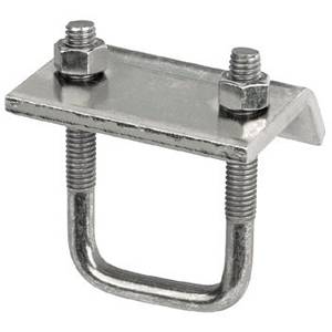 2150 Lb Load Rated, Thomas & Betts Corporation U501-EG Beam Clamp, Double U