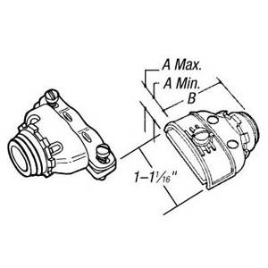 3/8" Thomas & Betts Corporation XC-210 Non-Metallic Sheathed Cable Connector