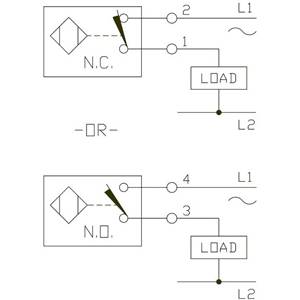 20 to 250 VAC, 10 to 300 VDC, Turck Inc. M1341000 Inductive Sensor, 15 MM Sensing Distance, 2-Wire