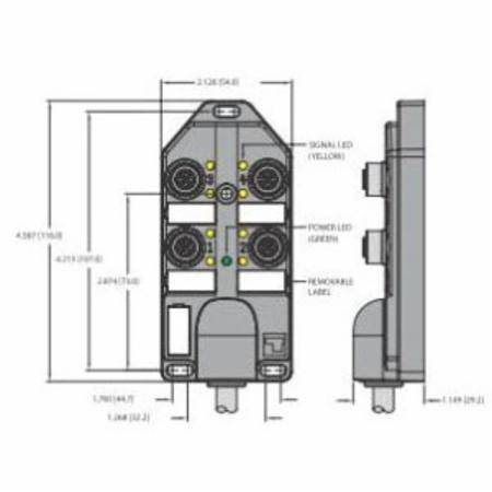 Turck, Inc. E8028575 Multibox®, Eurofast® Junction Box