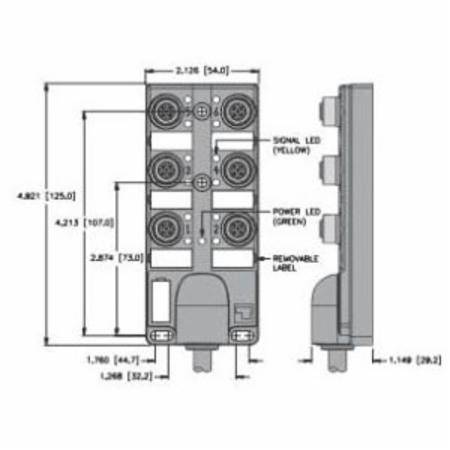 Turck, Inc. U2-19915 Multibox®, Eurofast® Junction Box