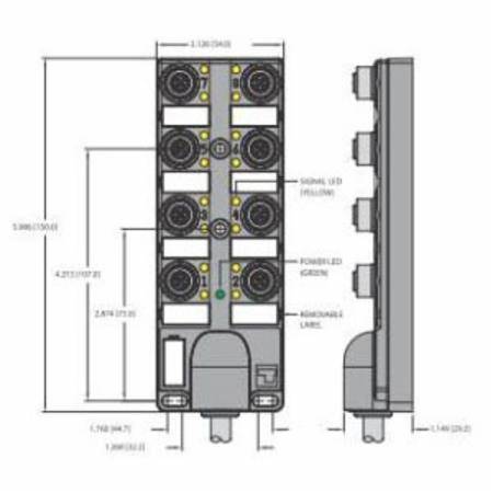 Turck, Inc. E8033447 Multibox®, Eurofast® Junction Box