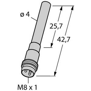 8.2 VDC, 4 MM Dia Barrel, Turck Inc. S1003044 Inductive Sensor, 1 MM Sensing Distance, 2-Wire