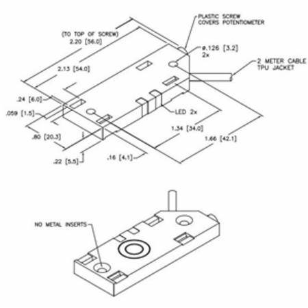 10 to 30 VDC, Turck Inc. S2620109 Capacitive Sensor, 12 MM Sensing Distance, PNP