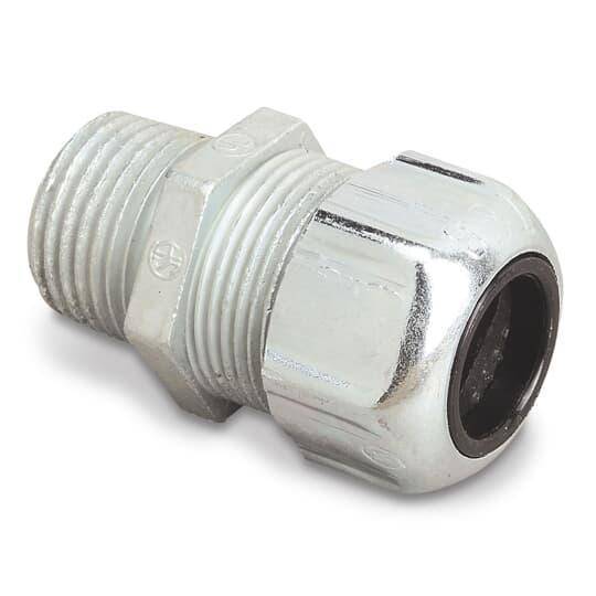 T&B® 2238 Underground Feeder Service Entrance Cable Connector, 3/4 in Knockout, 0.235 x 0.465 in Clamp Opening, Die Cast Zinc