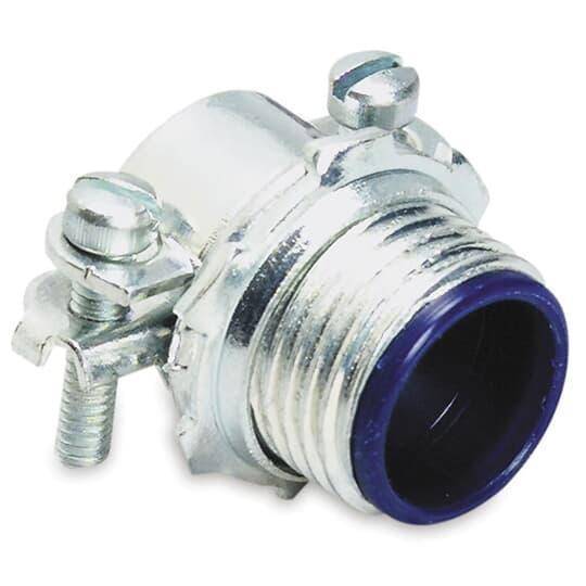 T&B® 3302M-C 2-Screw Non-Metallic Cable Connector, 1/2 in Trade, Steel, Zinc Plated