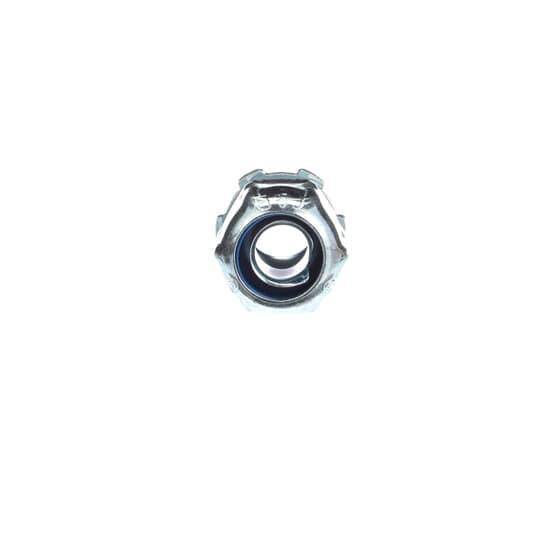 T&B® 5231 Non-Insulated Straight Conduit Connector, 3/8 in Trade, Steel, Chromate Coated/Electro-Zinc Plated