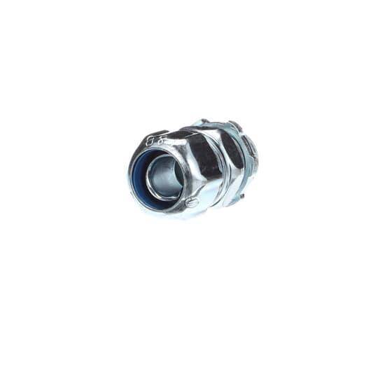 T&B® 5231 Non-Insulated Straight Conduit Connector, 3/8 in Trade, Steel, Chromate Coated/Electro-Zinc Plated