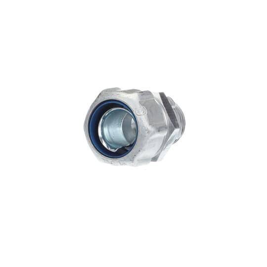 T&B® 5232AL Non-Insulated Straight Conduit Connector, 1/2 in Trade, Aluminum, Clear Chromate Coated/Zinc Plated