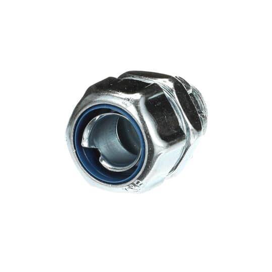 T&B® 5232 Non-Insulated Straight Conduit Connector, 1/2 in Trade, Steel, Chromate Coated/Electro-Zinc Plated
