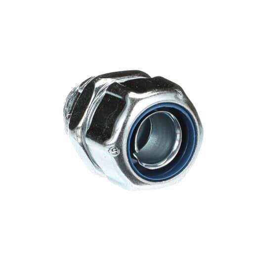 T&B® 5232 Non-Insulated Straight Conduit Connector, 1/2 in Trade, Steel, Chromate Coated/Electro-Zinc Plated
