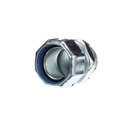 T&B® 5235 Non-Insulated Straight Conduit Connector, 1-1/4 in Trade, Steel, Chromate Coated/Electro-Zinc Plated