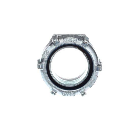 T&B® 5236 Non-Insulated Straight Conduit Connector, 1-1/2 in Trade, Steel, Chromate Coated/Electro-Zinc Plated