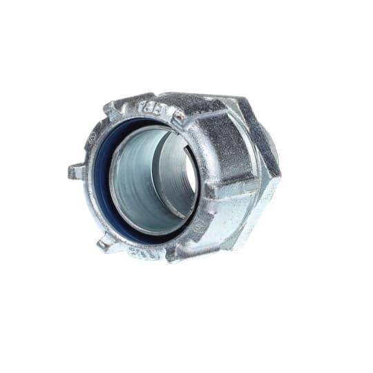 T&B® 5236 Non-Insulated Straight Conduit Connector, 1-1/2 in Trade, Steel, Chromate Coated/Electro-Zinc Plated