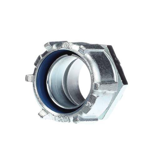 T&B® 5237 Non-Insulated Straight Conduit Connector, 2 in Trade, Steel, Chromate Coated/Electro-Zinc Plated