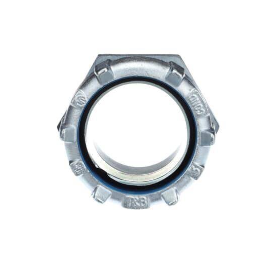 T&B® 5239 Non-Insulated Straight Conduit Connector, 3 in Trade, Steel, Chromate Coated/Electro-Zinc Plated