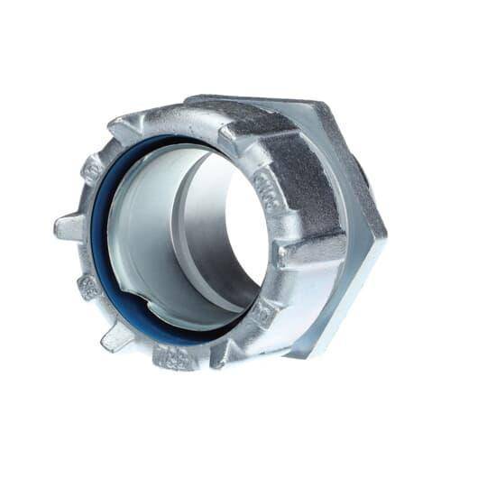 T&B® 5239 Non-Insulated Straight Conduit Connector, 3 in Trade, Steel, Chromate Coated/Electro-Zinc Plated