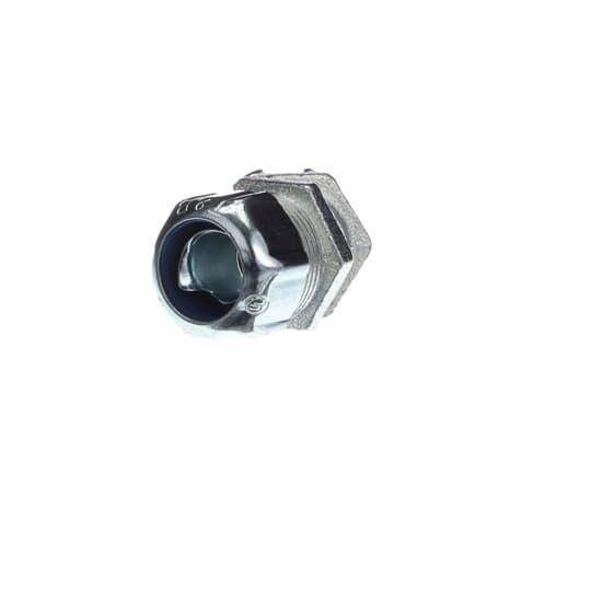 T&B® 5241 Non-Insulated Conduit Connector, 3/8 in Trade, 45 deg, Malleable Iron, Chromate Coated/Electro-Zinc Plated