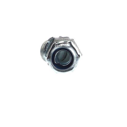 T&B® 5241 Non-Insulated Conduit Connector, 3/8 in Trade, 45 deg, Malleable Iron, Chromate Coated/Electro-Zinc Plated