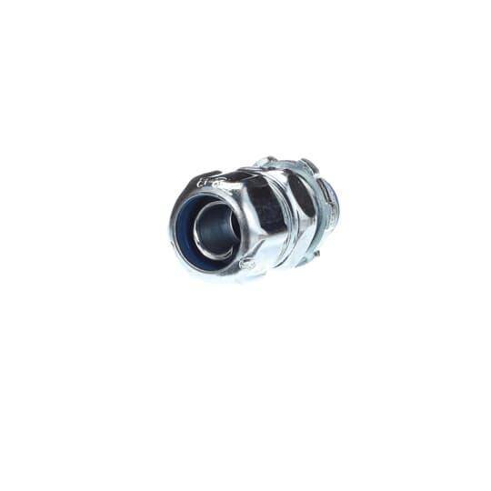 T&B® 5331 Insulated Straight Conduit Connector, 3/8 in Trade, Steel, Chromate Coated/Electro-Zinc Plated