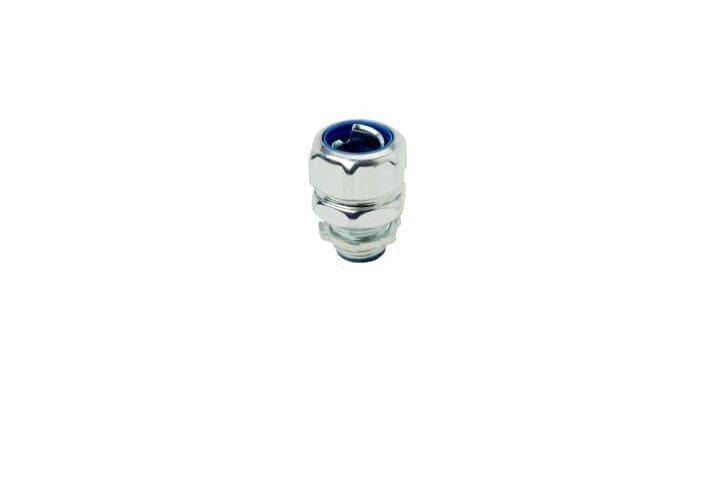 T&B® 5338 Insulated Straight Conduit Connector, 2-1/2 in Trade, Malleable Iron, Chromate Coated/Electro-Zinc Plated