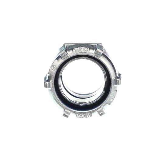 T&B® 5336 Insulated Straight Conduit Connector, 1-1/2 in Trade, Malleable Iron, Chromate Coated/Electro-Zinc Plated