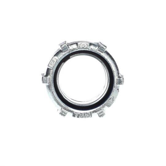T&B® 5337 Insulated Straight Conduit Connector, 2 in Trade, Malleable Iron, Chromate Coated/Electro-Zinc Plated
