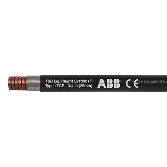 T&B® Industrial Fitting Liquidtight Systems™ LTCES01B-C Type LTCE High Performance Liquid Tight Flexible Metal Conduit With PVC Jacket, 3/8 in Trade, 0.484 in ID x 0.71 in OD, 100 ft L, Bronze