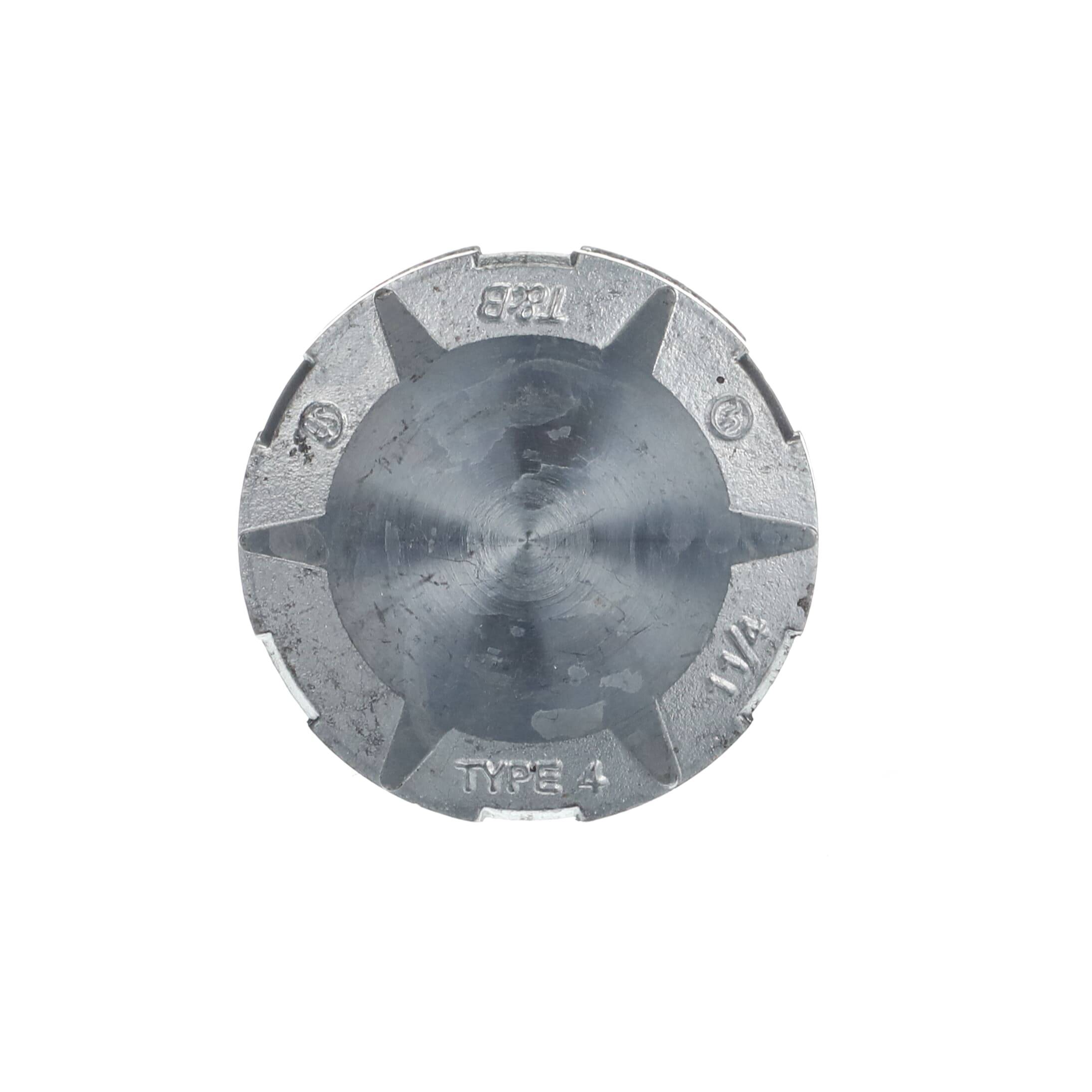 T&B® H125CAP Capoff With Thermoplastic Insulated Throat, 1-1/4 in, For Use With Rigid/IMC Conduits, Zinc