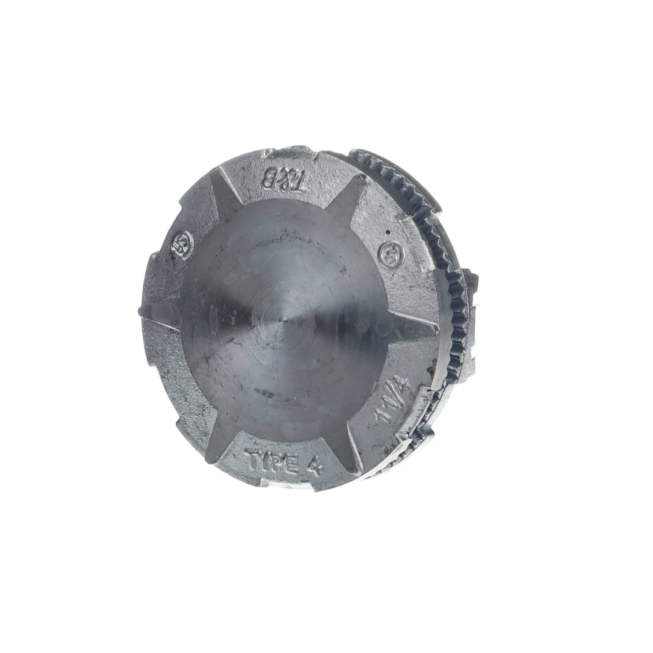 T&B® H125CAP Capoff With Thermoplastic Insulated Throat, 1-1/4 in, For Use With Rigid/IMC Conduits, Zinc