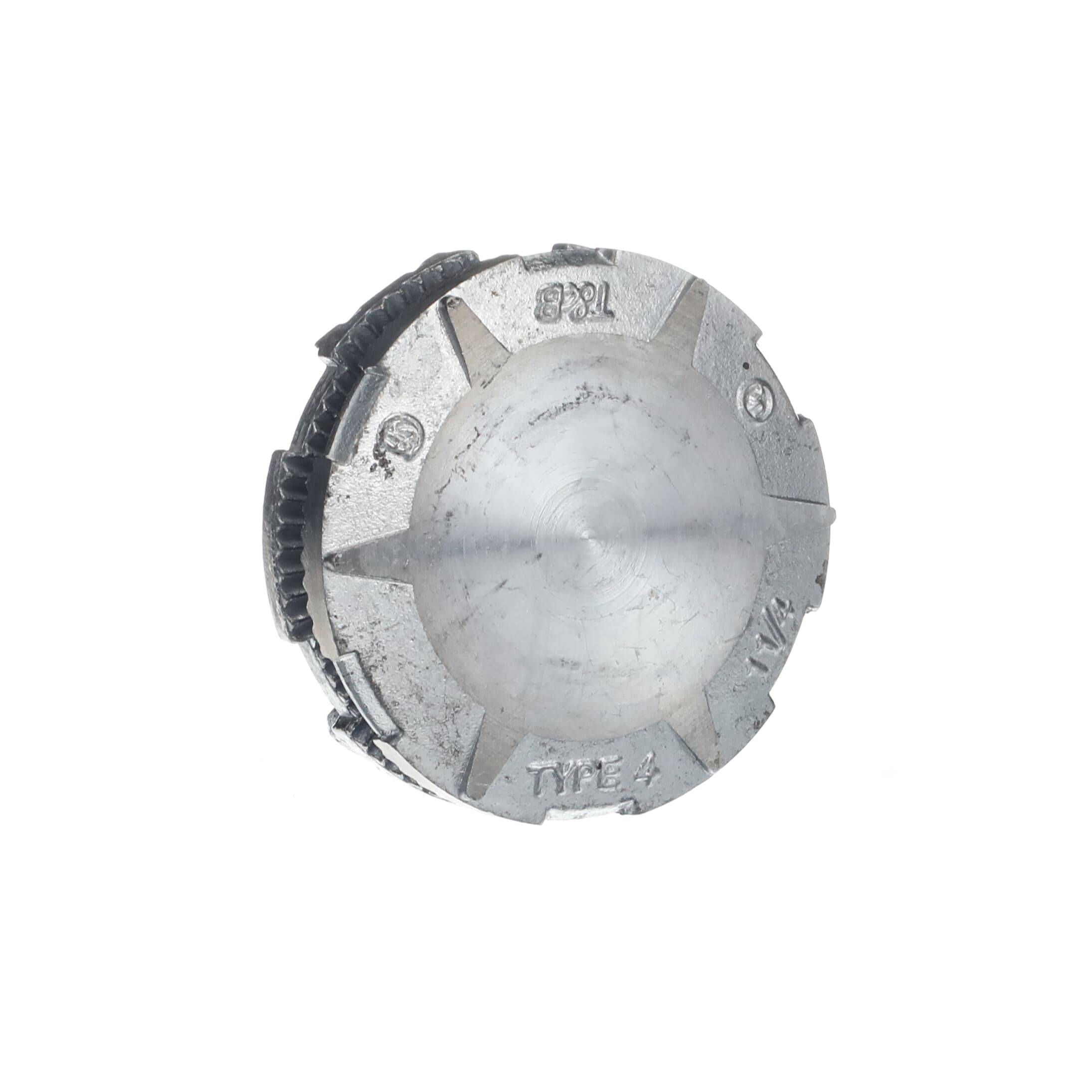 T&B® H125CAP Capoff With Thermoplastic Insulated Throat, 1-1/4 in, For Use With Rigid/IMC Conduits, Zinc