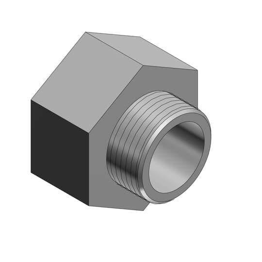 T&B Rigid Fittings 1246-TB Male Enlarger, 3/4 x 1 in, For Use With Rigid/IMC Conduit, Malleable Iron