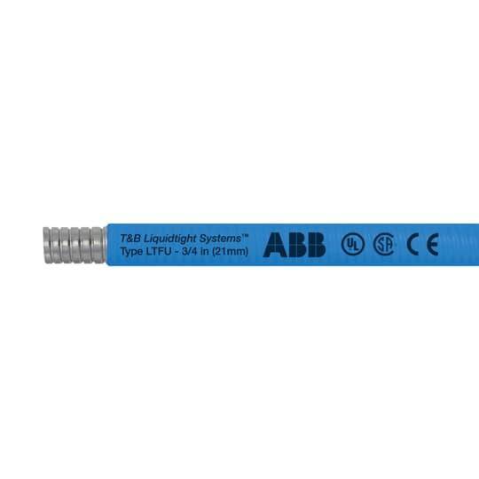 T&B® LTFUS02L-C LTFU Waterproof Flexible Metal Conduit, 1/2 in Trade, 0.64 in Dia Inside x 0.84 in Dia Outside, 100 ft L, Galvanized Steel