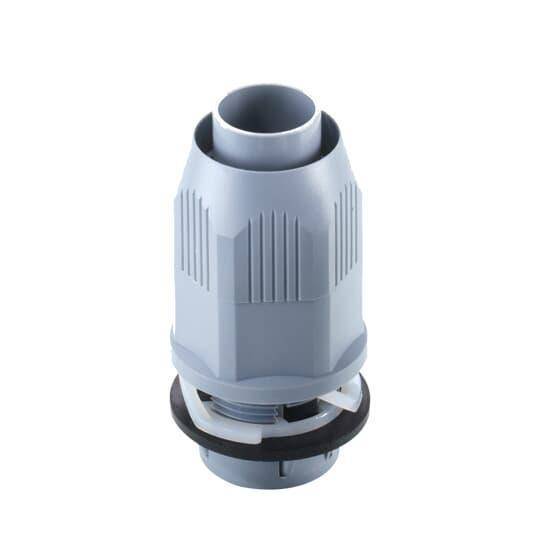 T&B® BULLET® Quick Connect™ LT50P-QC-G Straight Liquid Tight Connector, 1/2 in Trade, Thermoplastic