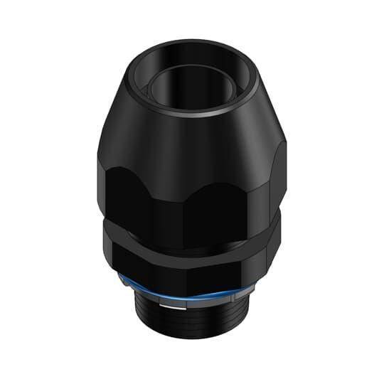 T&B® LT38PISO20 Straight Conduit Connector, 3/8 in Trade, Thermoplastic